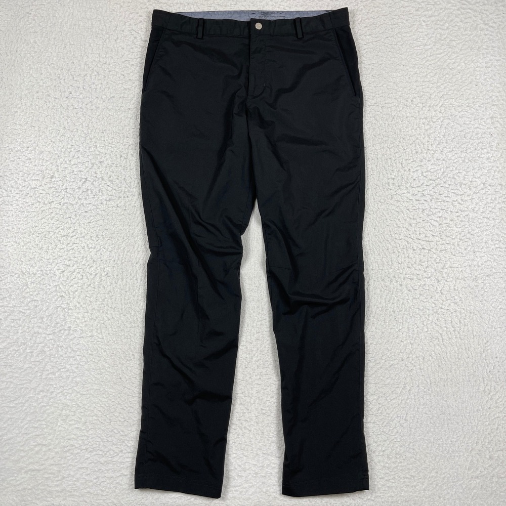 Nike Golf Pants Men 34x32 Black Dri-FIT Modern Fit Performance Trousers 25291